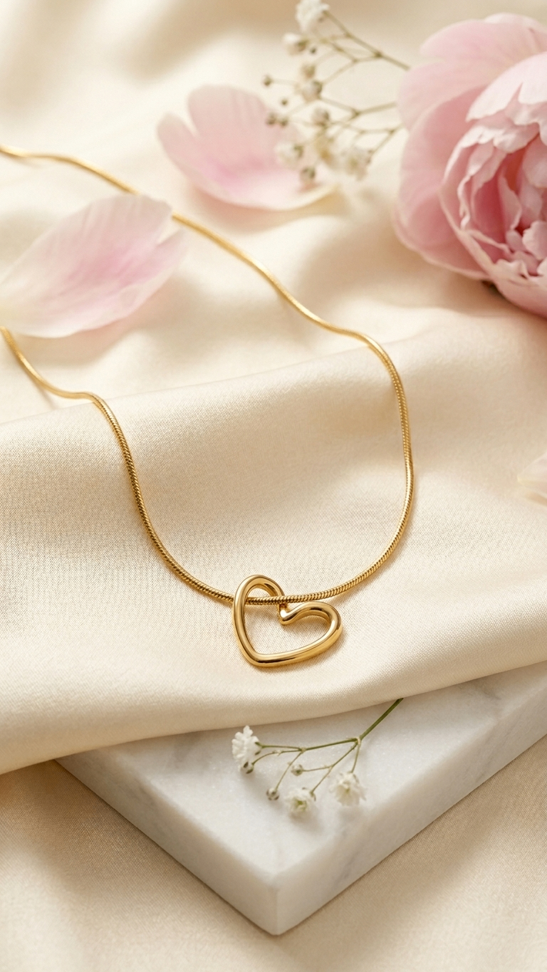 Heart Muse 18K Gold Plated Necklace