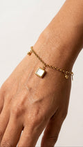 Snow Block 18K Gold Plated bracelet