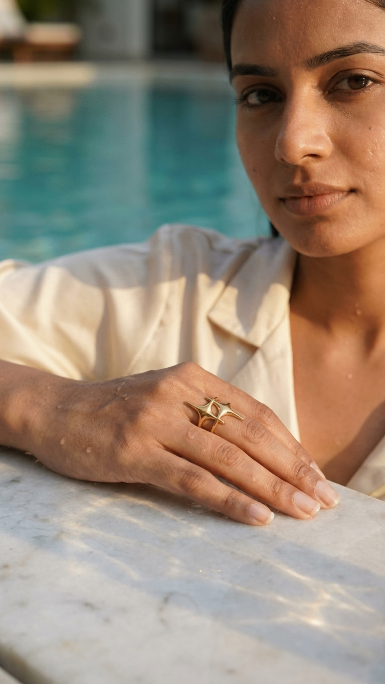 Starflare Ring 18K Gold Plated