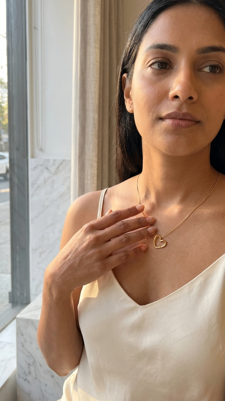 Heart Muse 18K Gold Plated Necklace