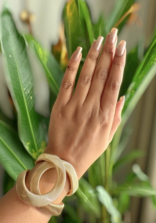 Bold Luxe Cuff 18K Gold Plated Bracelet