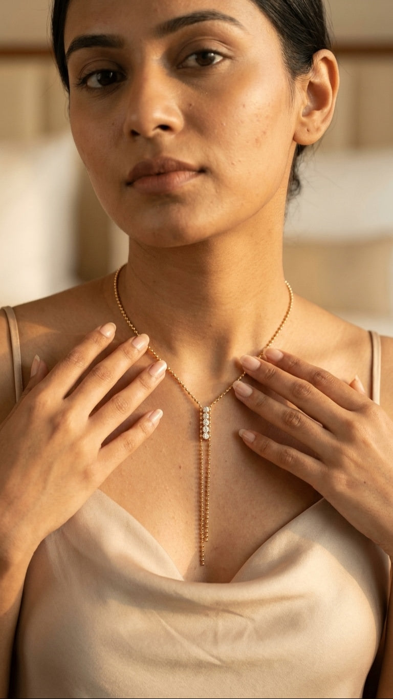 Opaline 18k Gold Plated Necklace