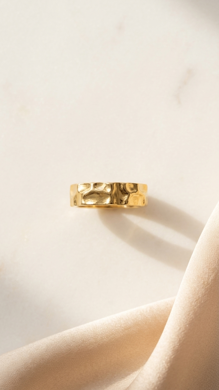 Curls Ring 18K Gold Plated