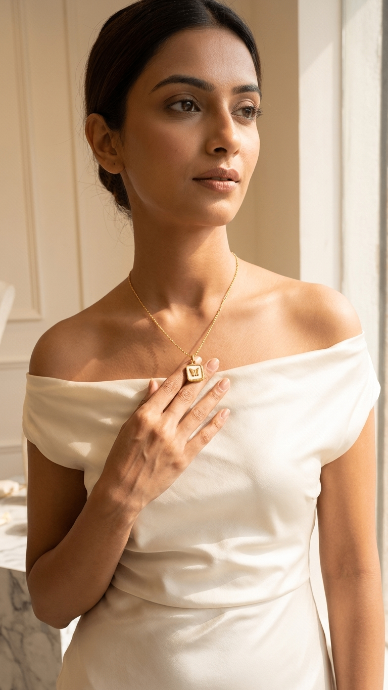 Butterfly 18k gold plated Necklace