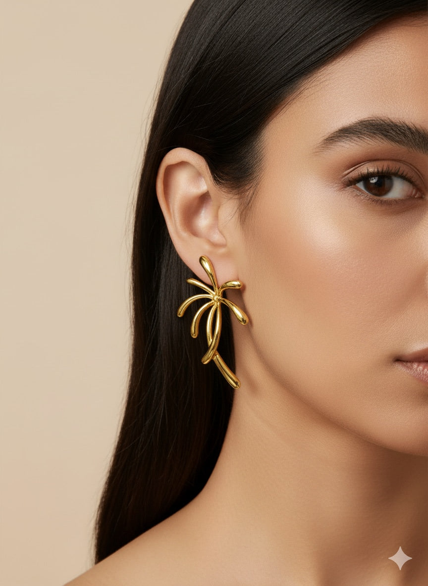 Tropical 18K Gold Plated earrings