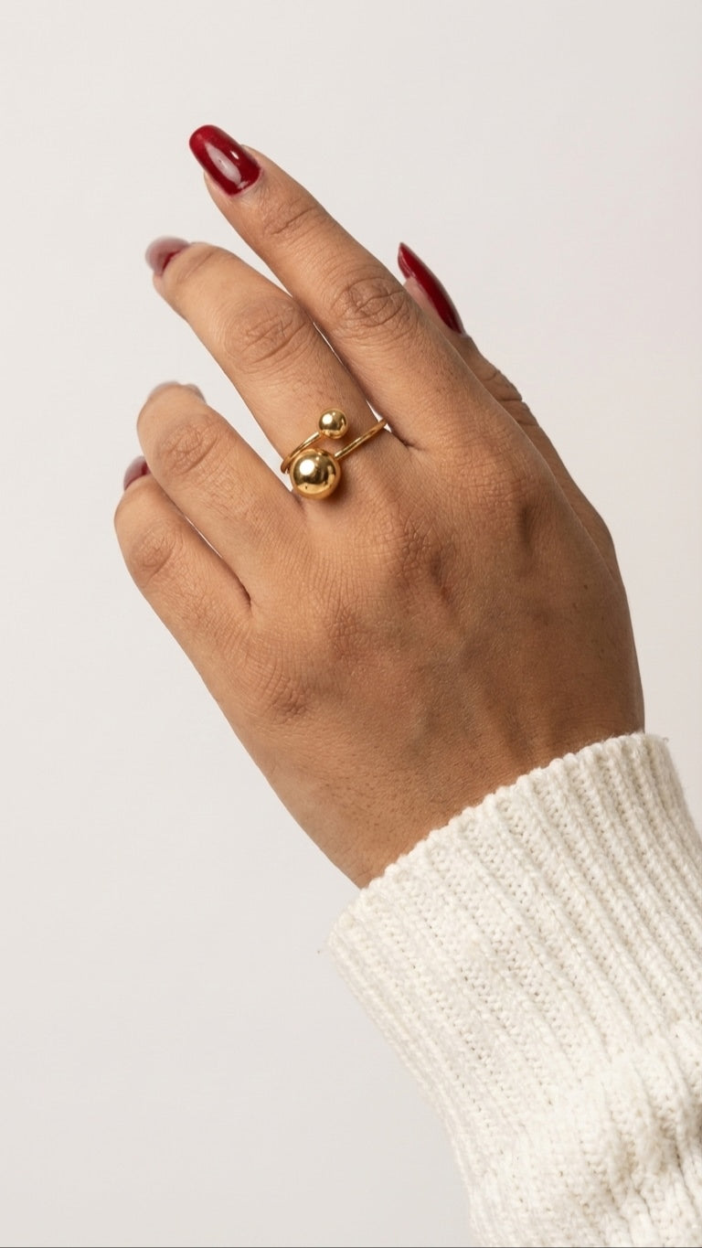 Bounce Ring 18K Gold Plated