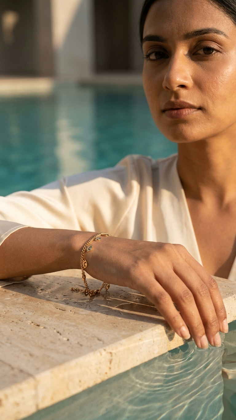 Mystic Eye 18K Gold Plated Bracelet