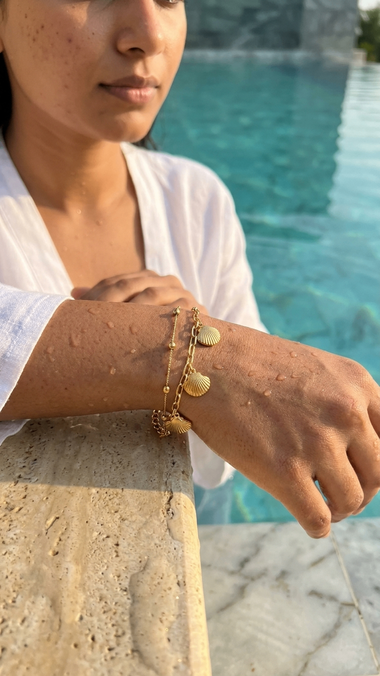 Summervibe threads 18K Gold Plated Bracelet