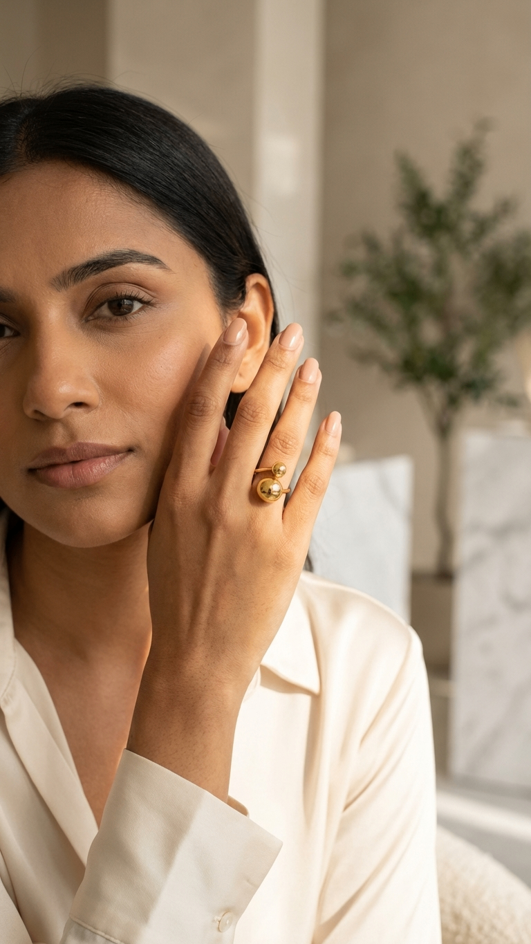 Bounce Ring 18K Gold Plated