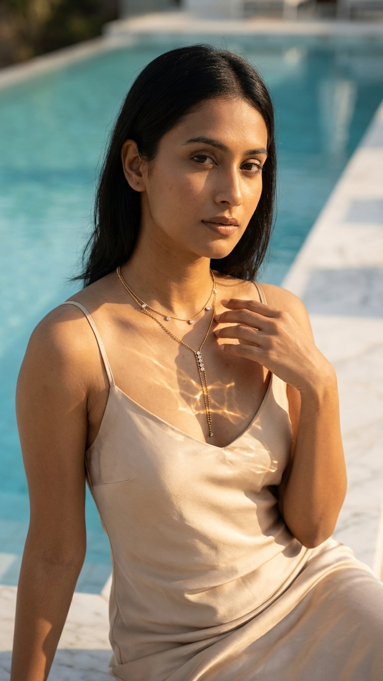Emeris Duo 18k Gold plated Necklace