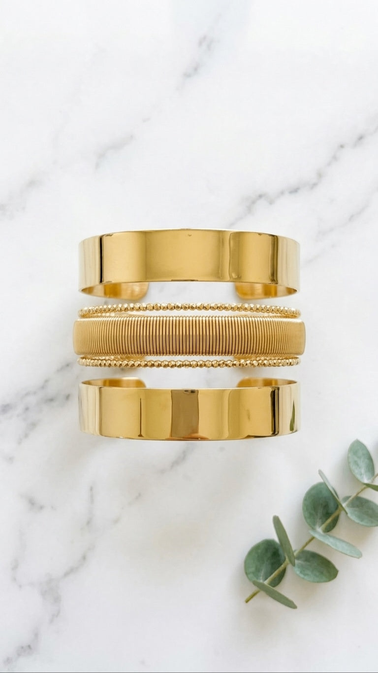 Grit & Glam 18K Gold Plated Bracelet