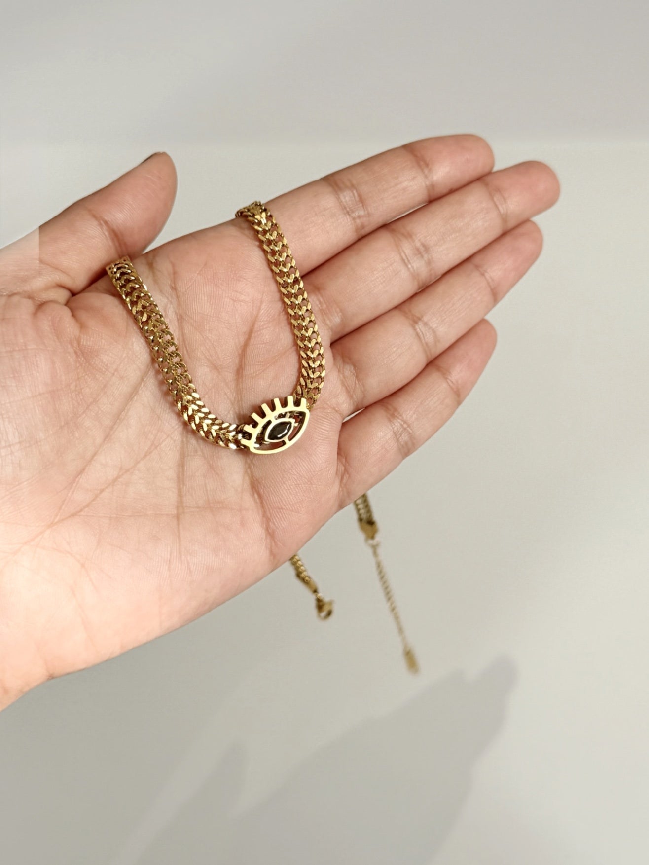 Nazar Amulet 18K Gold Plated Necklace