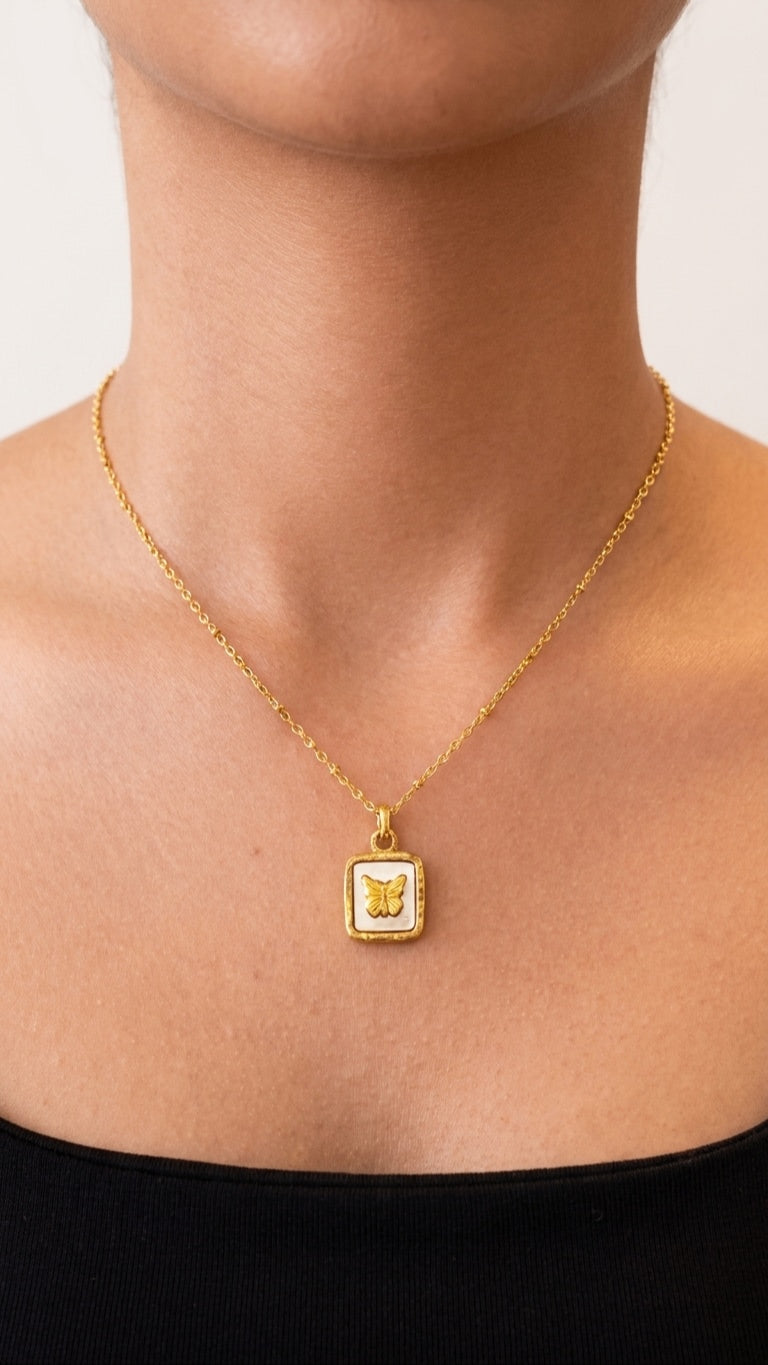 Butterfly 18k gold plated Necklace