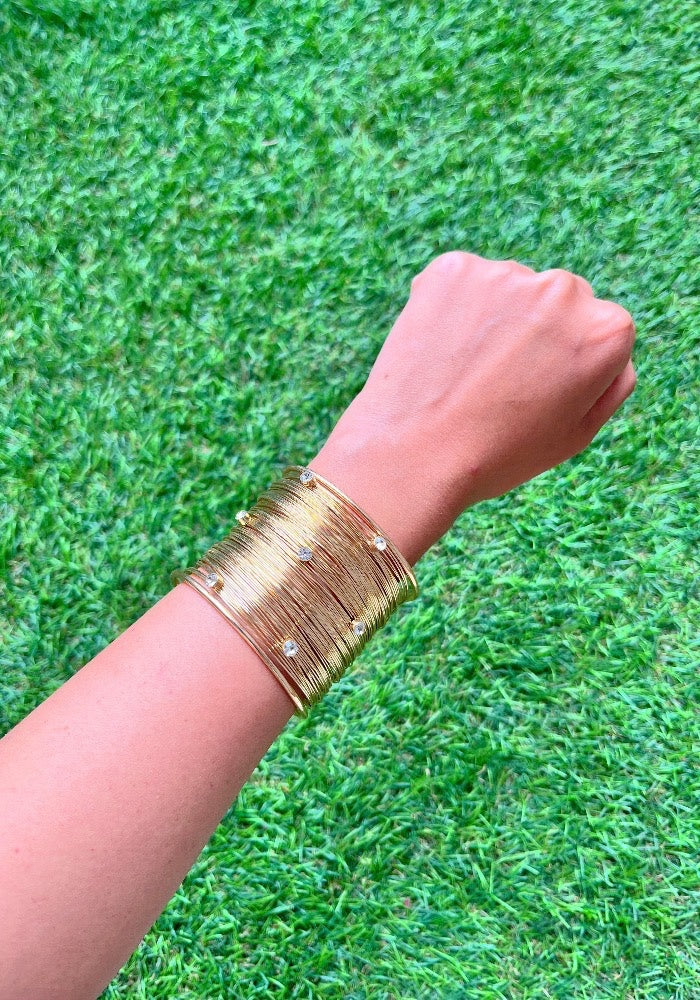 Wired Band 18K Gold palted Bracelet