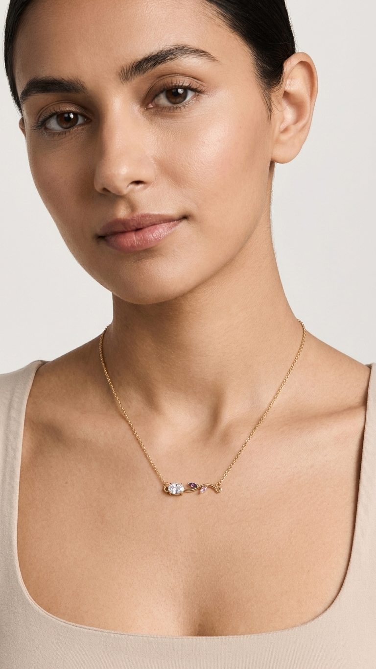The Tulip 18k gold plated Necklace