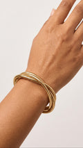 Solstice Twist 18K Gold Plated Bracelet