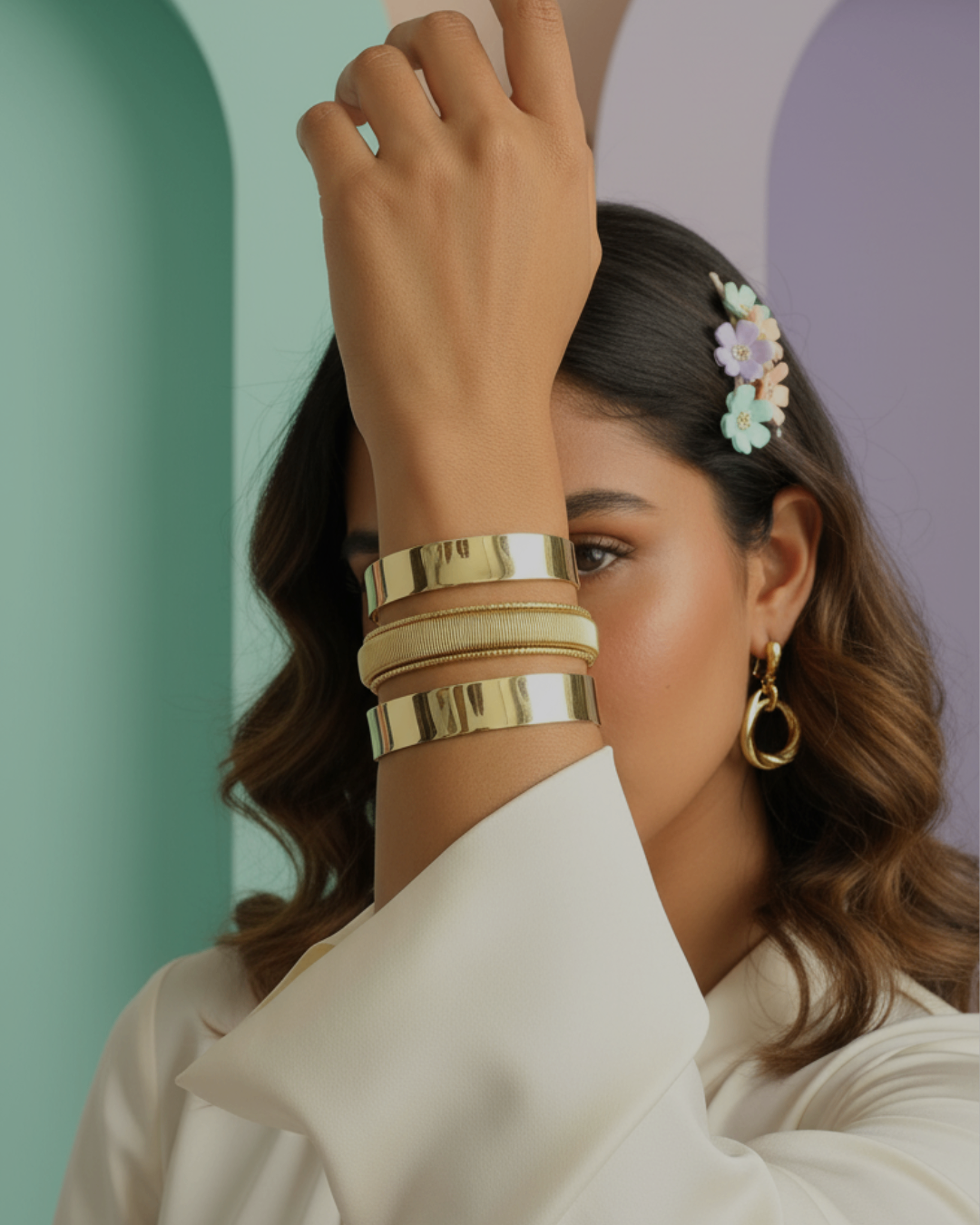 Grit & Glam 18K Gold Plated Bracelet