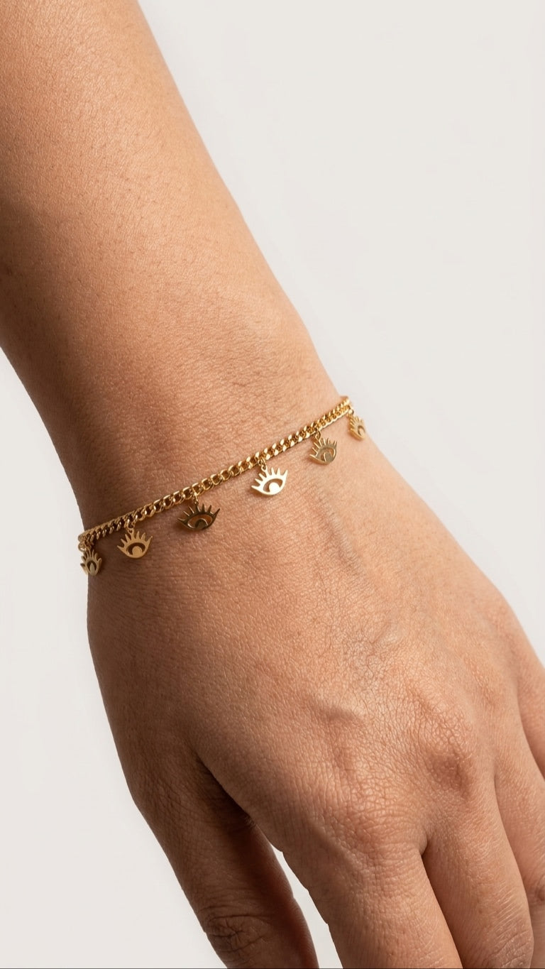Mystic Eye 18K Gold Plated Bracelet