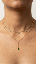Fiora Duo 18K Gold plated Necklace