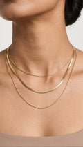 Three layered 18K Gold Plated Necklace