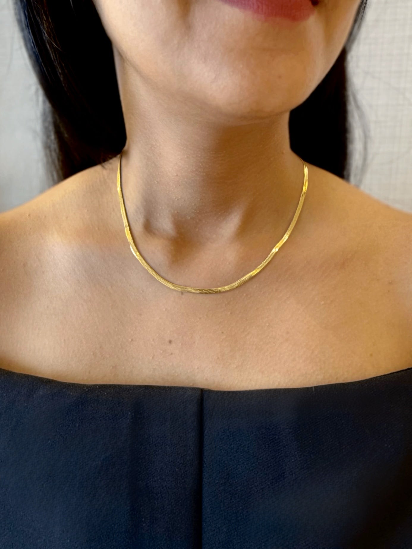 Snake Chain 18K Gold Plated Necklace