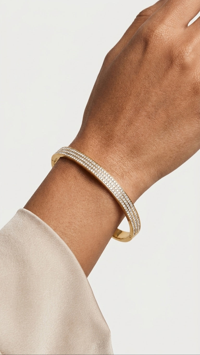 Gem Glow 18K Gold Plated Kadha Bracelet