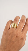 Cuff Ring 18K Gold Plated