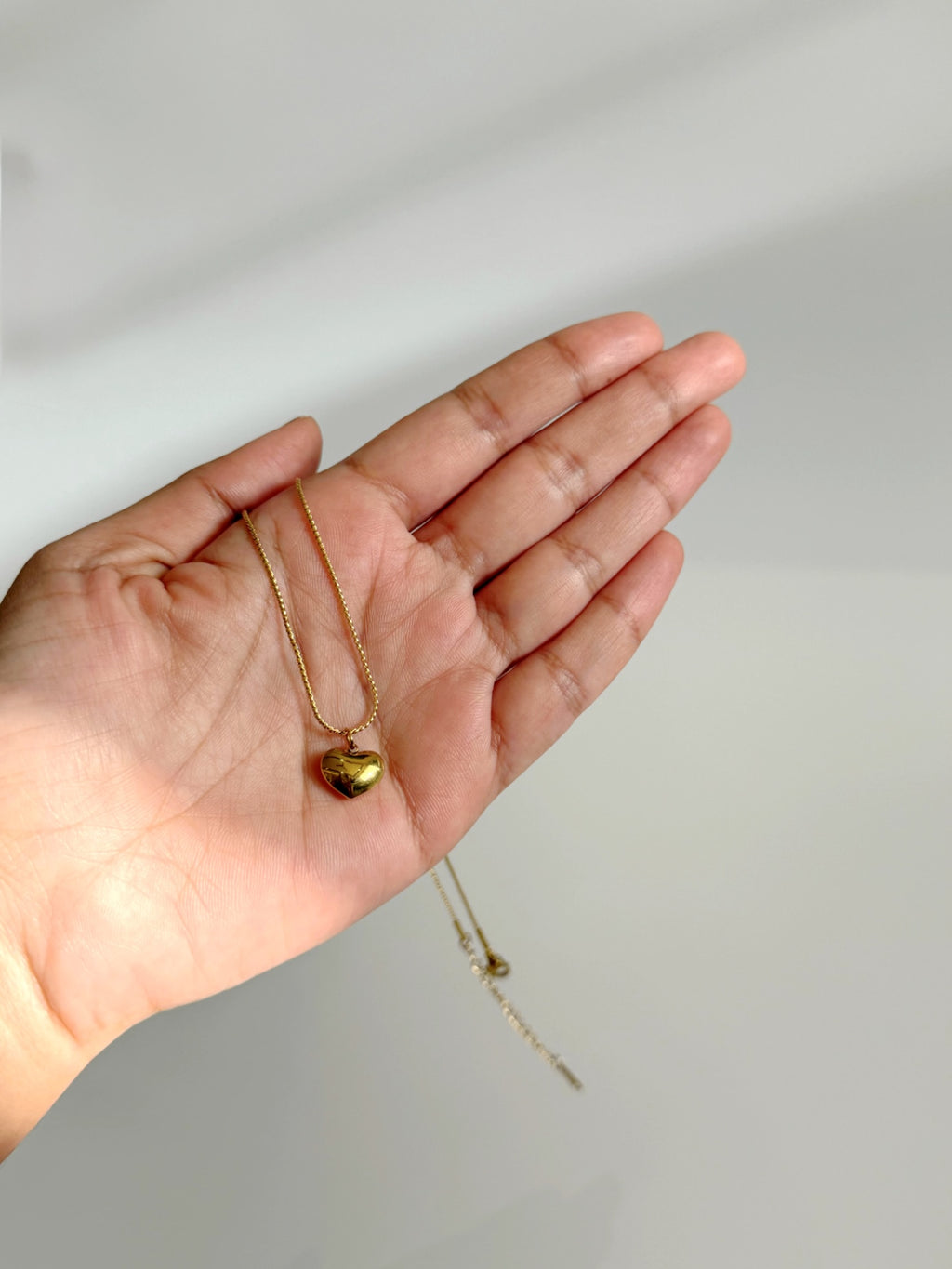 Double sided Heart 18K Gold Plated Necklace