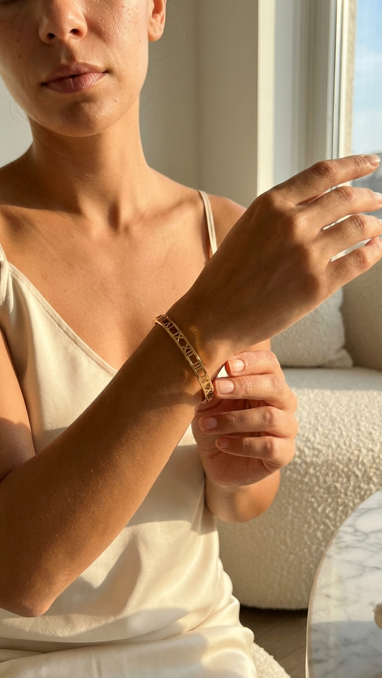 Roman Chic 18K Gold Plated Kadha Bracelet