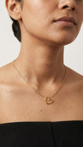 Heart Muse 18K Gold Plated Necklace