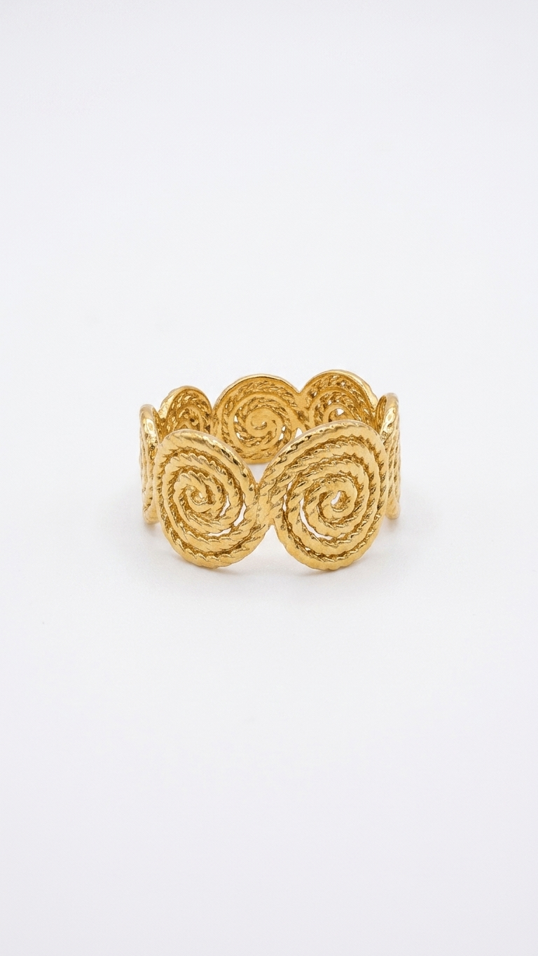 Tender Circles Ring 18K Gold Colour Plated