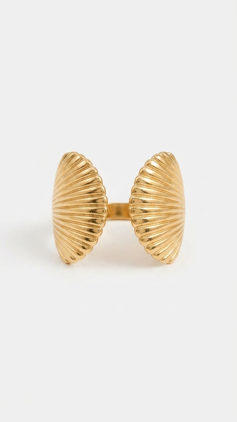 Sea Shell Ring 18K Gold Plated