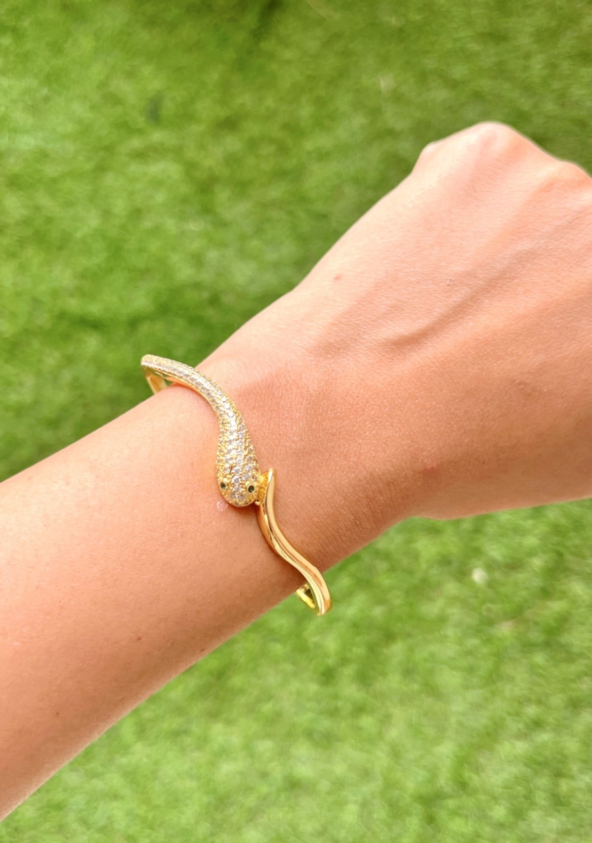 Serpent 18K Gold Plated Bracelet