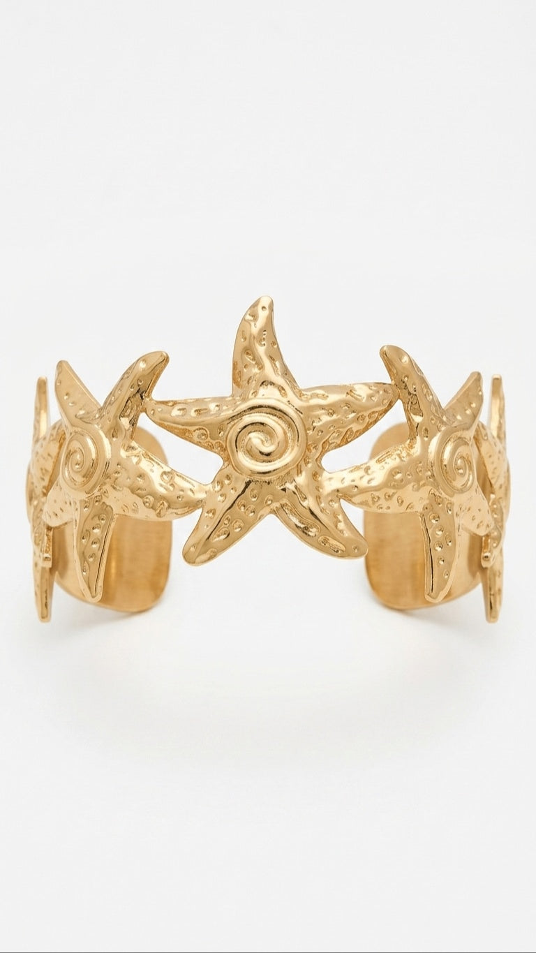 Starfish 18K Gold Plated Bracelet