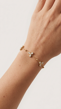 Gemstone 18K Gold Plated Bracelet