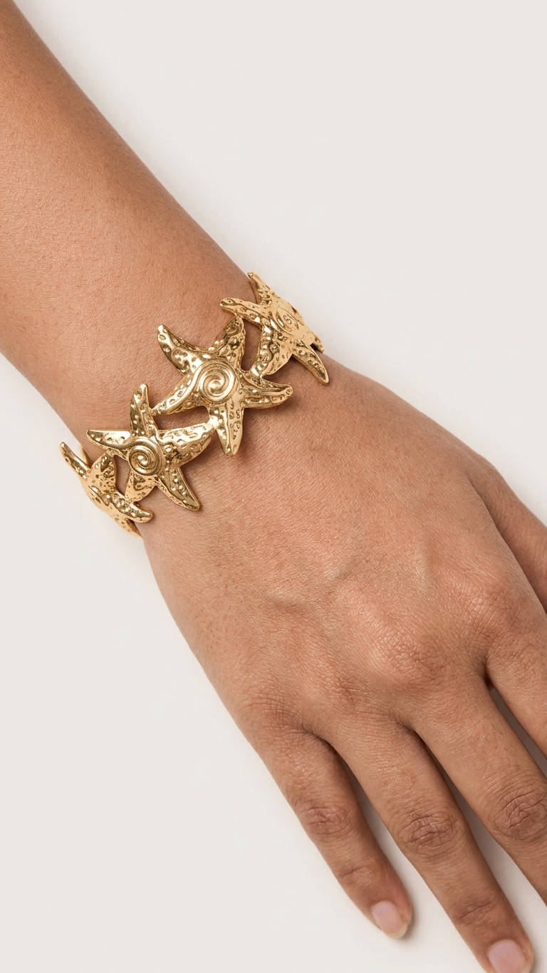 Starfish 18K Gold Plated Bracelet