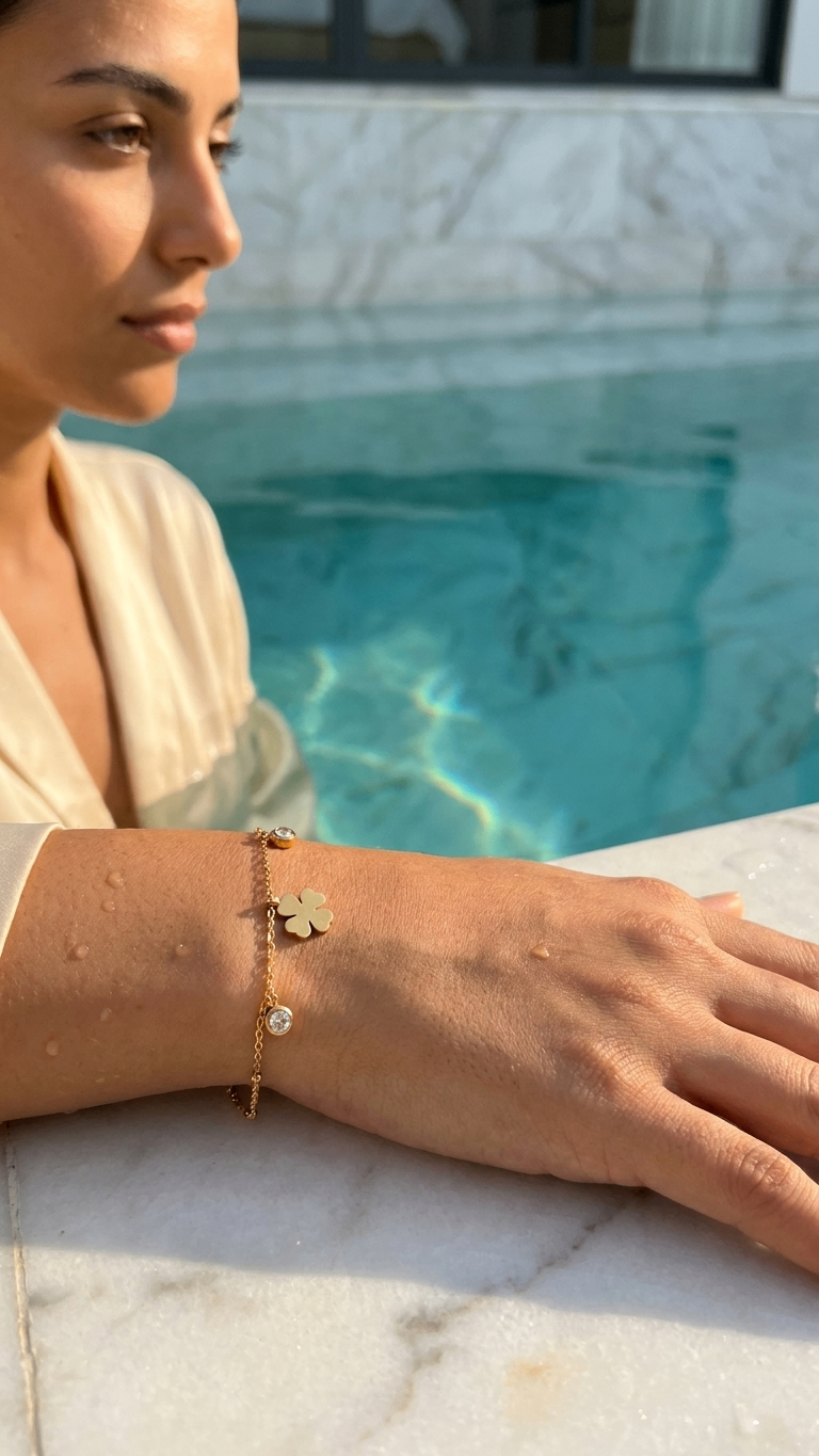 Clover chain 18K Gold Plated Bracelet