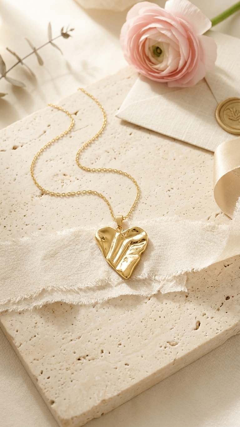 Artistry Heart 18K Gold palted Necklace