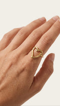 Heart Ring 18K Gold Plated