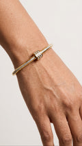Crystal Harmony 18K Gold Plated Kadha Bracelet