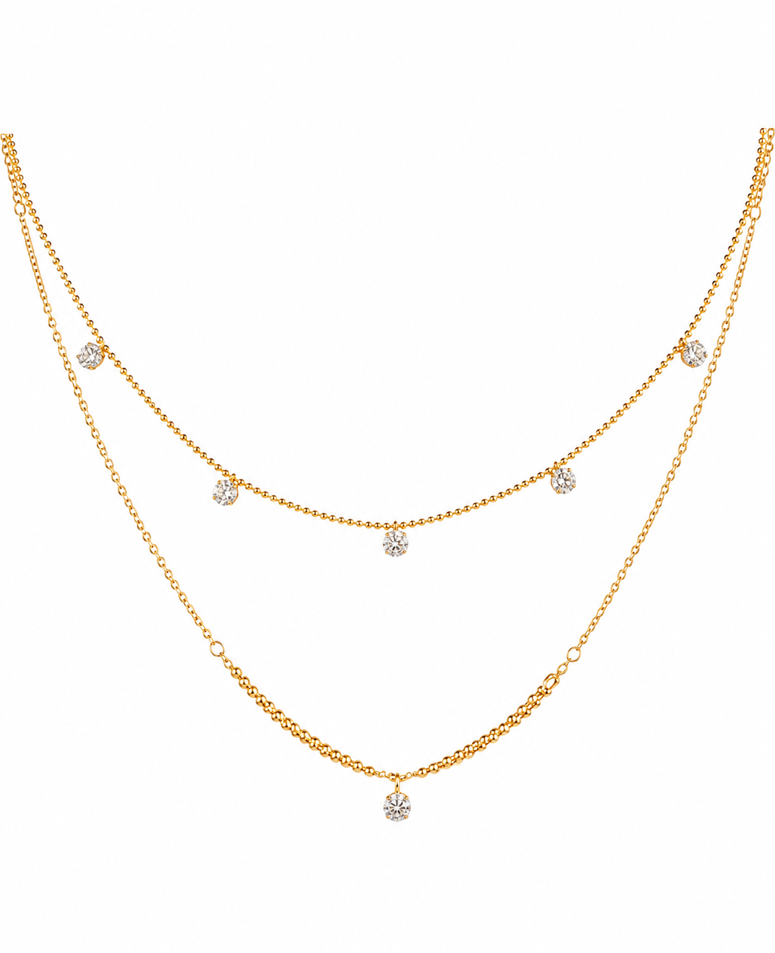 Liora Duo 18K Gold plated Necklace