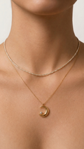 Moon Drop 18k Gold plated Necklace