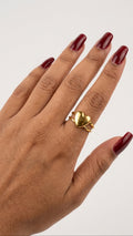 Love loop Ring 18K Gold Colour Plated