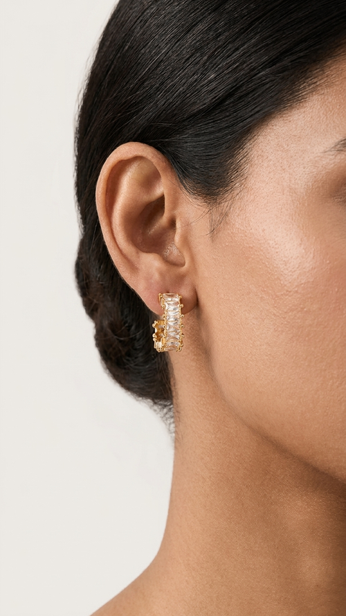 Aura stone 18k gold plated Earrings