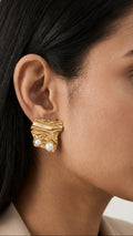 Artistry Pearl 18K Gold Plated Earrings