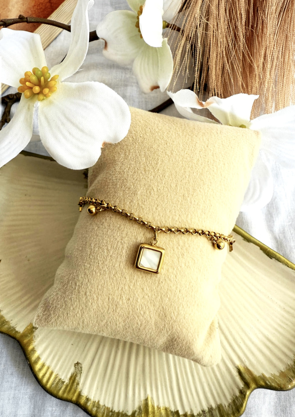 Snow Block 18K Gold Plated bracelet